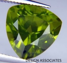 PERIDOT 12 MM TRILLION CUT ALL NATURAL
