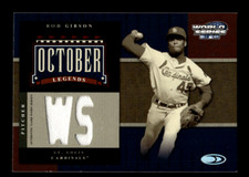 2004 Donruss World Series Bob Gibson #OL-1 October Legends Relic /50