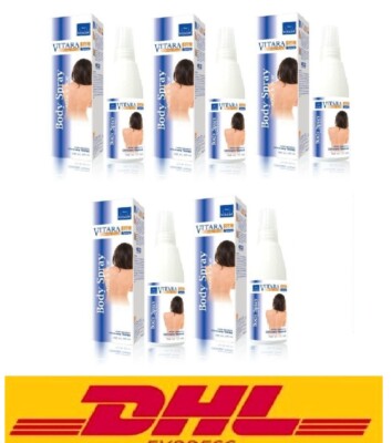 5 x VITARA SE Acne Body Back Chest Pimple Scars Treatment Spray Clear Skin 50 ml