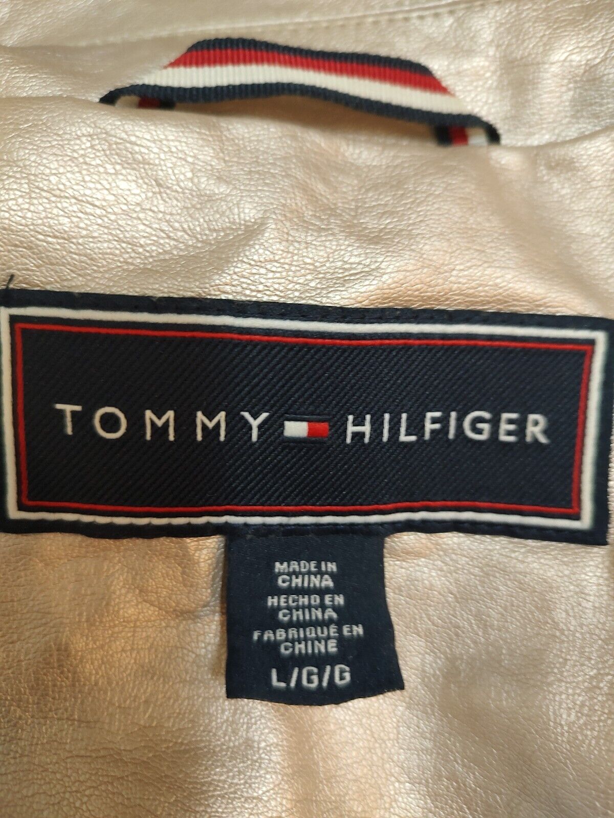 Tommy Hilfiger Women’s Moto Jacket Size L Pink Me… - image 6