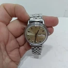 Vintage 1973 Timex Marlin Men Silver Stretch Hand-Wind Mechanical Watch~Day Date