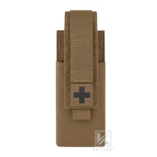 KRYDEX Tactical Medical Trauma Molle Pouch First Aid Kit Med Cross Patch Coyote