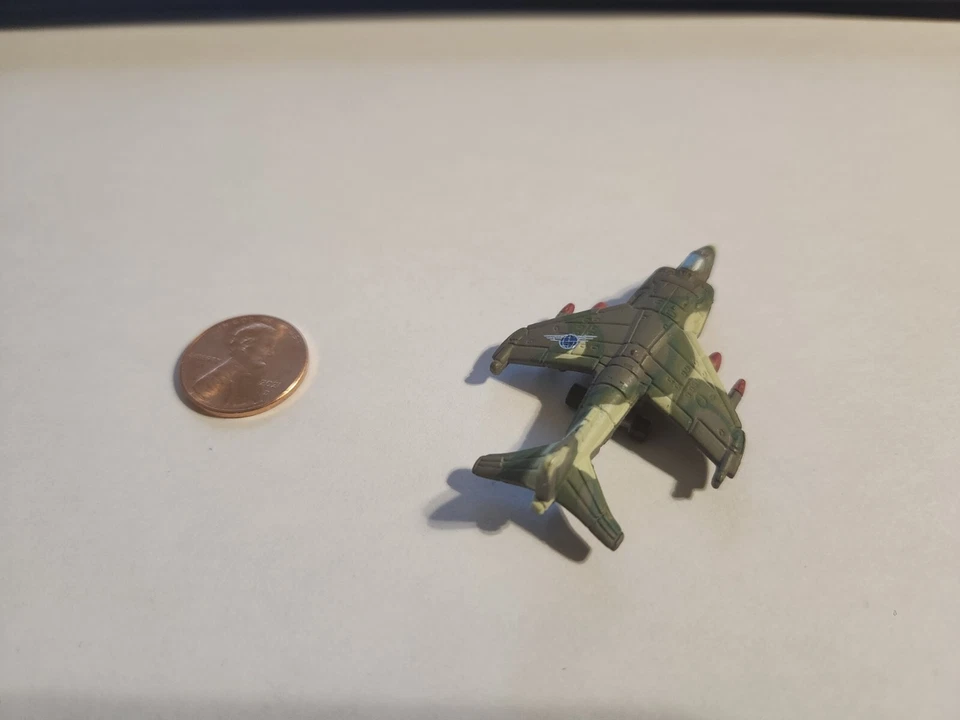 Micro Machines Military G.I. Joe Harrier FRS.1 Brown Green Camo VINTAGE - Image 2 of 3