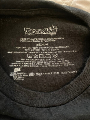 こっとん Dragon Ball Z Long Sleeve Shirt Youth MED Anime Y2K Goku