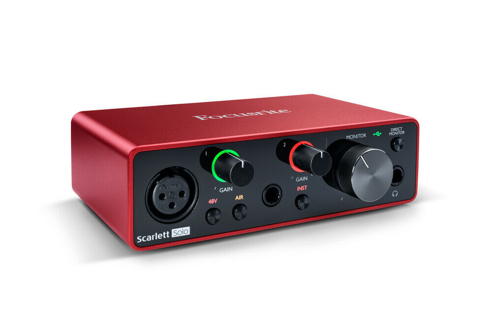 完動品 Focusrite Scarlett Solo 3rd Gen 中古 Focusrite Scarlett Solo 3rd Gen USB Audio Recording