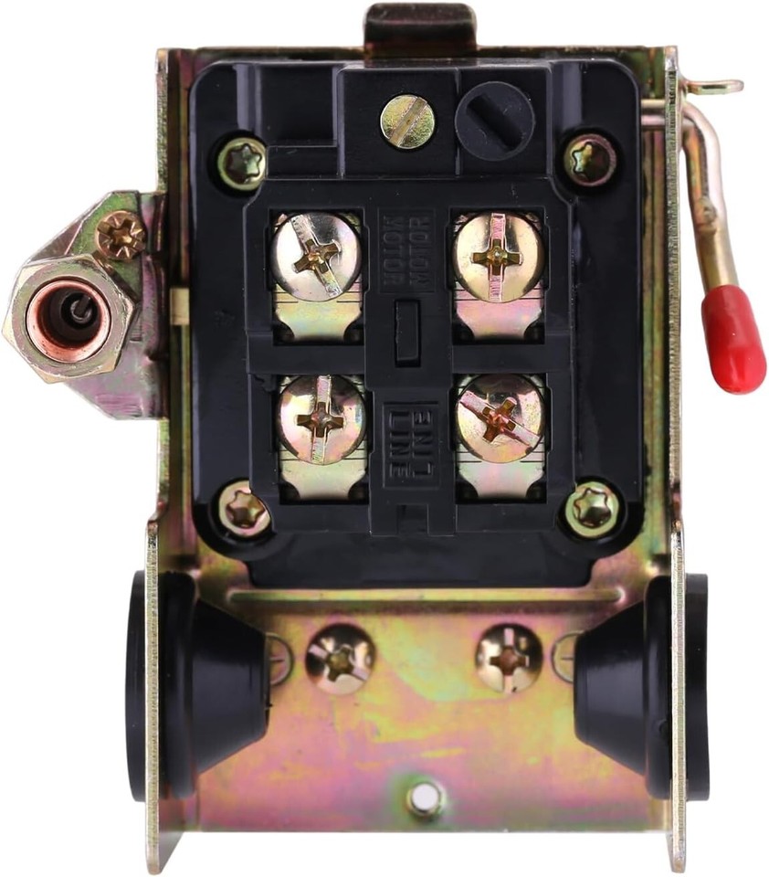 Pressostat FANWAYER 135-175 PSI Pour Compresseur D'air, 4 Ports 1/4 NPT, 175 PSI Max