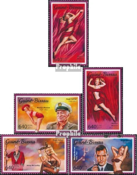 Timbres Guinée-bissau 2017 Mi 9536-9540 (complète. édition) neuf avec gomme orig - Photo 1/1