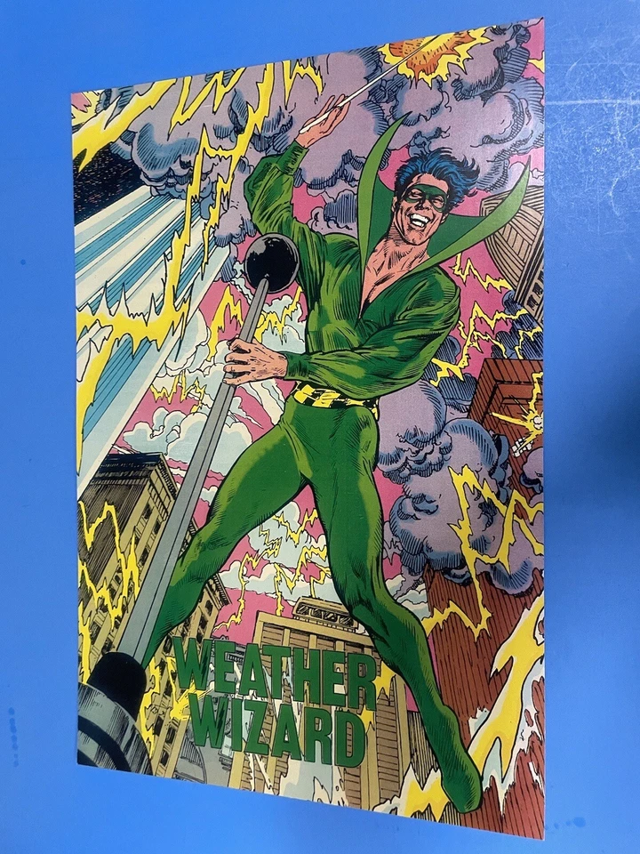 DC UNIVERSE ПОГОДА ВОЛШЕБНИК ПЛАКАТ PIN UP FLASH ЗЛОДЕЙ СОВЕРШЕННО НОВЫЙ. - Изображение 2 из 4