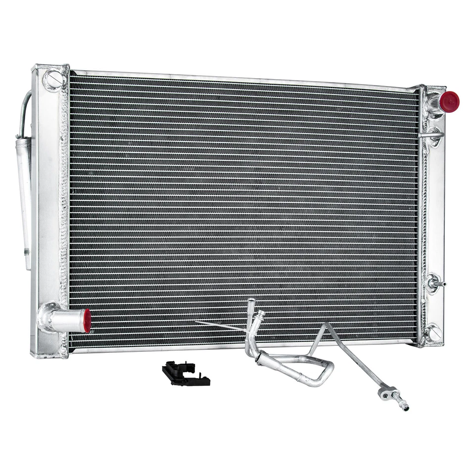 Radiator w/Condenser Combo fit 2007-2020 Infiniti G35/G37/G25 Q60 Nissan 370Z US - Image 3 of 4