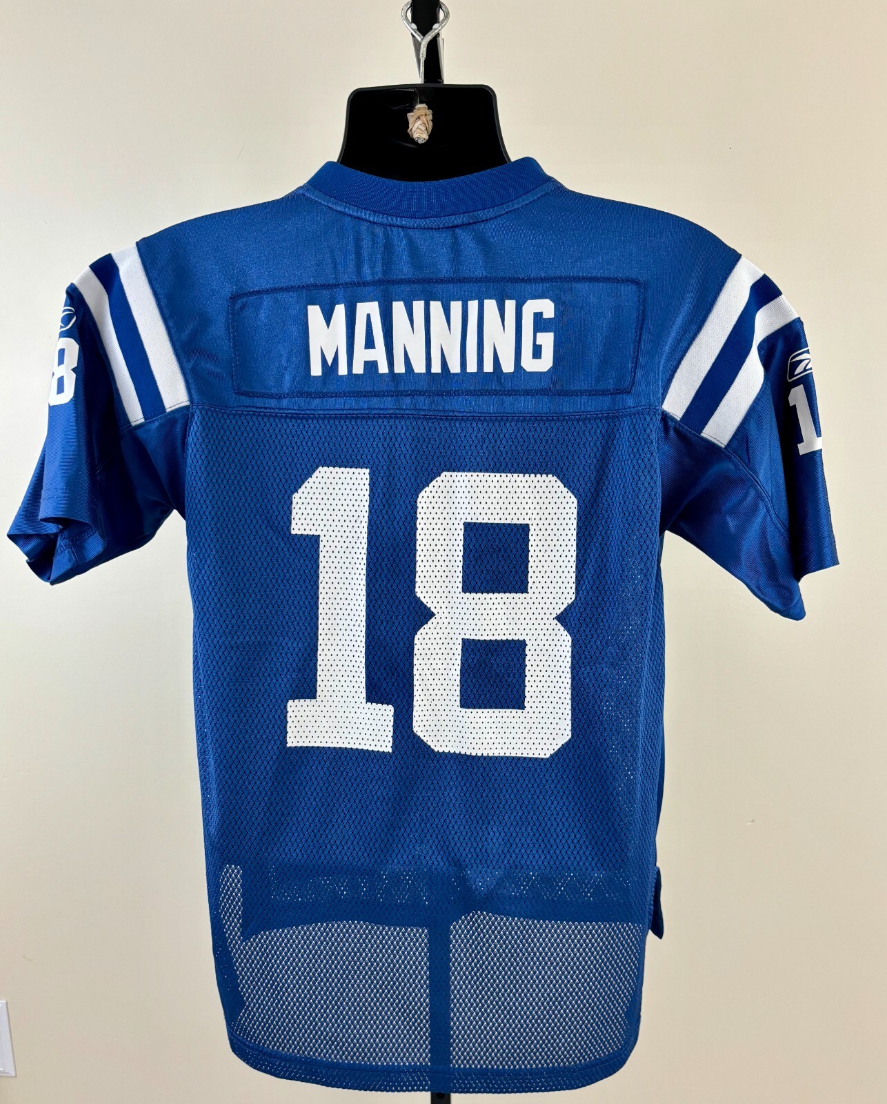 PEYTON MANNING #18 Indianapolis Colts Boys Large Reebok On-Field NFL Jersey EXC thumbnail 3
