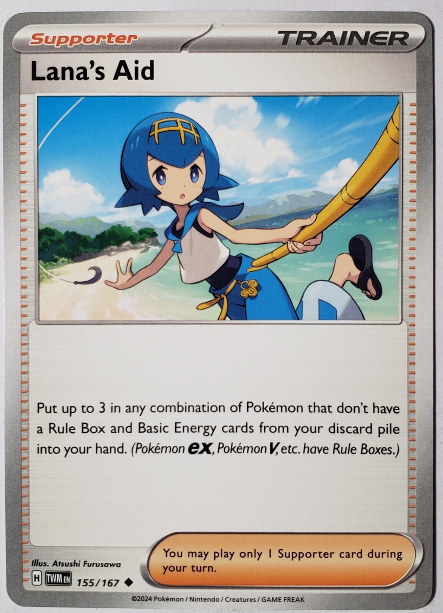 Lana's Aid 155/167 NM / M - Twilight Masquerade Pokemon Card $2