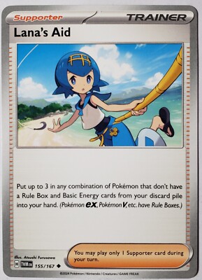 Lana's Aid 155/167 NM / M - Twilight Masquerade Pokemon Card $2