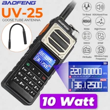 Baofeng UV-25 10W Tri Band Power Walkie Talkie Long Range Type-C Two Way Radio