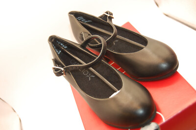 NIB Capezio Jr. Footlight 550X Character Shoe $47.00  BLACK 13.5 med M Child