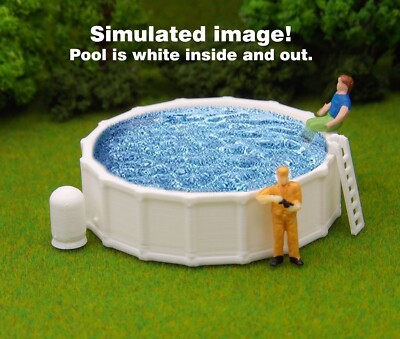 Swimming Pool - HO Scale Ladder and Filter - 3D Railroad Train Layout Scenery