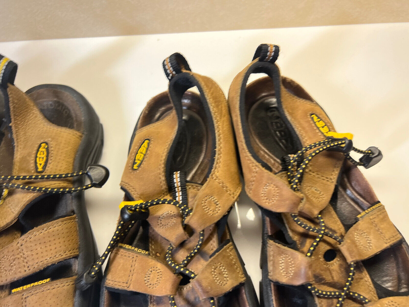 Lotto impermeabili da donna Keen Newport taglia 7 0106 1006 marrone marrone chiaro escursionismo