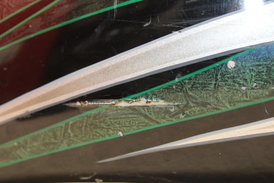 Harley-Davidson Heritage Softail Classic 1989 FLSTC tanque de gasolina personalizado gasolina Foto 3 de 4