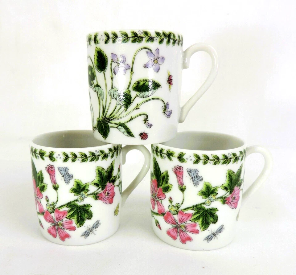 PORTMEIRION Andrea by Sadek Juego de 3 tazas de café cubano espresso Demitasse de colección Foto 4 de 4