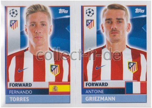 TOPPS Champions League 2016/17 Sticker Atletico Madrid - Mannschaft aussuchen - Bild 11 von 11