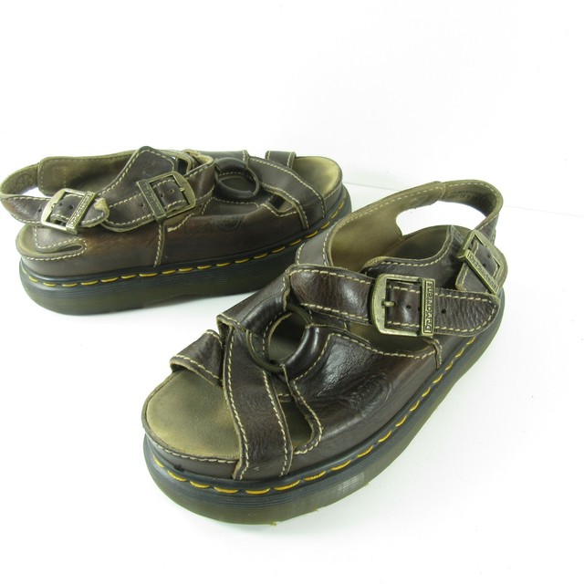 dr martens platform brown