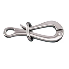 STAINLESS PELICAN HOOK WITH SLID 4", 316 SS
