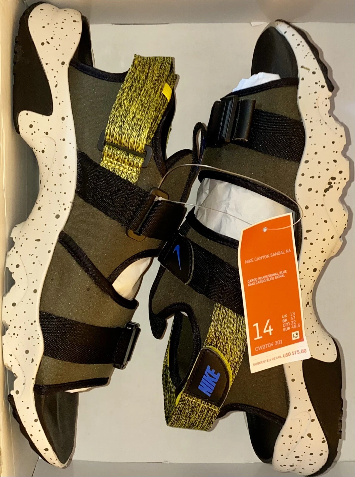 Nike Canyon Sandal NA da uomo taglia 14 cachi cargo CW9704 301