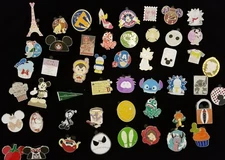  DISNEY TRADING PIN 50 LOT NO DOUBLES HIDDEN MICKEY LIMITED EDITION FREE SHIP