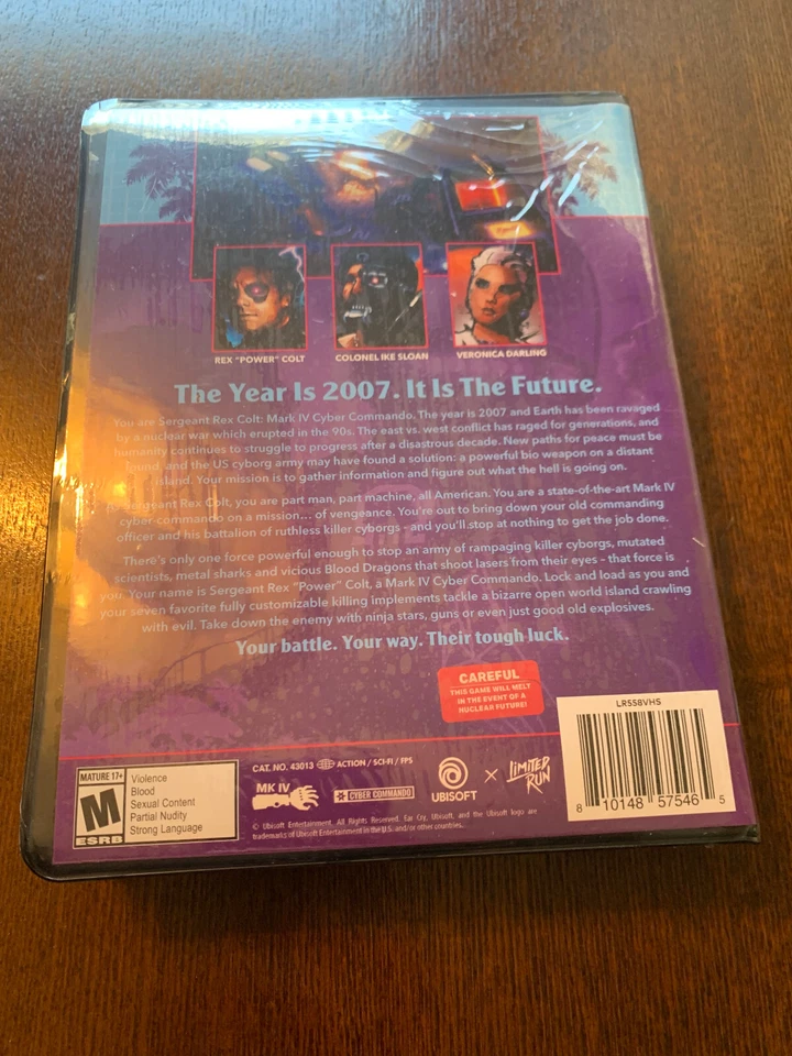 Far Cry 3 Blood Dragon PS4 VHS Edition Limited Run #558 Convention Exclusive New - Image 2 of 4