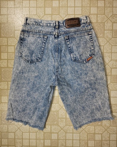 Vintage Jordache Damen Acid Wash Shorts Größe 9 roher Saum abgenutzt - Bild 6 von 11