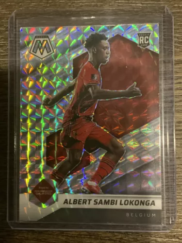 2021-22 Mosaic Fifa Road to World Cup Albert Sambi Lokonga Mosaic Prizm RC 🔥🔥