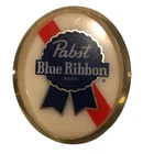Pabst Part Sign Blue Ribbon Beer Wall Sconce Light Vintage Lighted Badge