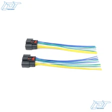 Two-piece headlight connector wiring harness For 2015-2023 Dodge Challenger
