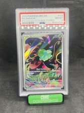 Pokémon TCG Bulbasaur IR 133/132 Mega Evolutions promo PSA 8
