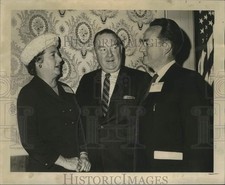 1965 Press Photo Dr. Walter J. Howson with speakers, National Health Federation