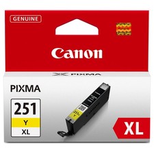 Canon CLI-251XL Genuine Yellow Ink Tank, Compatible with MG6320, IP7220