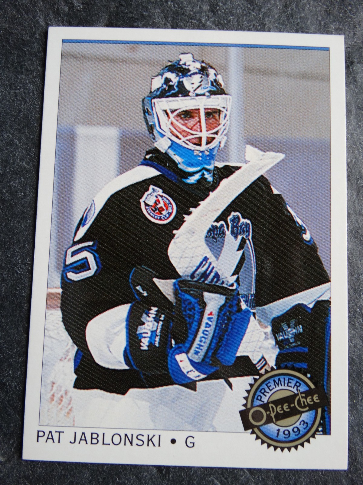1992-93 O-Pee-Chee Premier #95 Pat Jablonski Tampa Bay Lightning Hockey Card