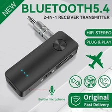 Bluetooth 5.4 Audio Receiver & Transmitter | 2-in-1 HiFi Wireless Adapter 3.5mm