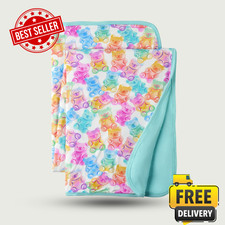  FASH SALE Little Sleepies Gummy Giggles Large Cloud Blanket Bamboo Candy Throw