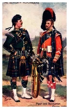 Postcard UK Scotland The Seaforth Highlanders Tuck 9885