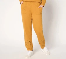 LOGO Life Lori Goldstein French Terry Jogger w/ Eyelet-All Spice-Medium-A662772