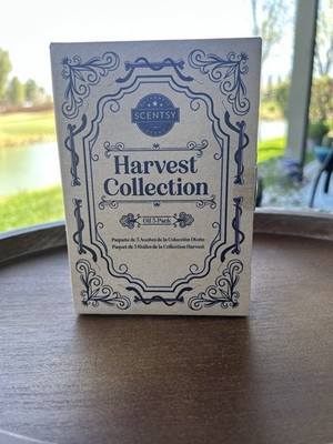 Scentsy Harvest Collection Oil 3 Bottles Blood Orange, Cedarwood, Apple Brandy