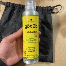 New Schwarzkopf Got2b Fat-tastic Thickening Plumping Mousse - 8.5 fl oz Disc.