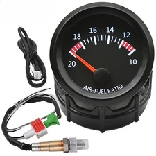 AD 52mm Car Auto Air Fuel Ratio Gauge 10-20 with Narrowband O2 Oxygen Sensor Car