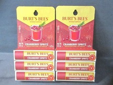Burts Bees 0.15oz. Cranberry Spritz Moisturizing Lip Balm - Lot of 6