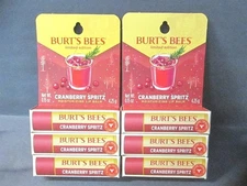 Burts Bees 0.15oz. Cranberry Spritz Moisturizing Lip Balm - Lot of 6