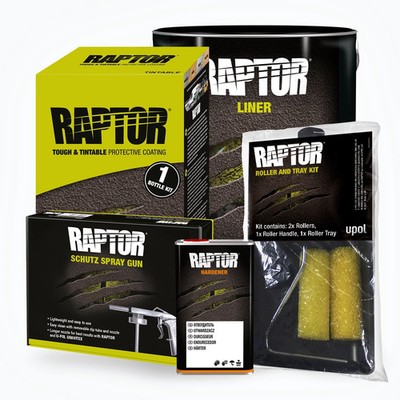 UPOL RAPTOR Lack in Flaschen und Gebinden inkl. Härter und Werkzeuge