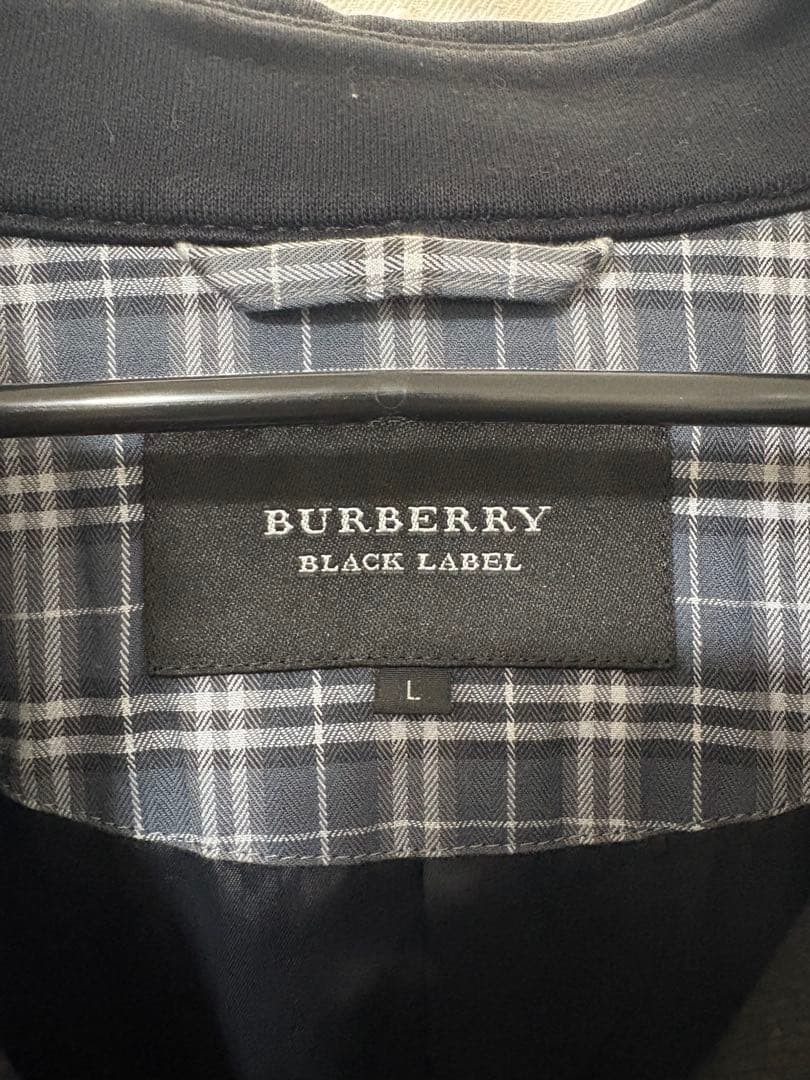 BURBERRY BLACK LABEL Navy Pea Coat Size L From Japan thumbnail 19