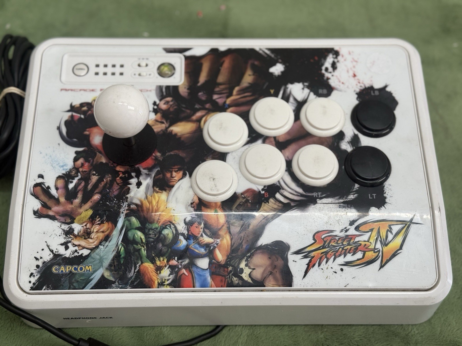 Street Fighter IV Arcade Fight Stick Mad Catz XBOX 360 Capcom TESTED Fightstick