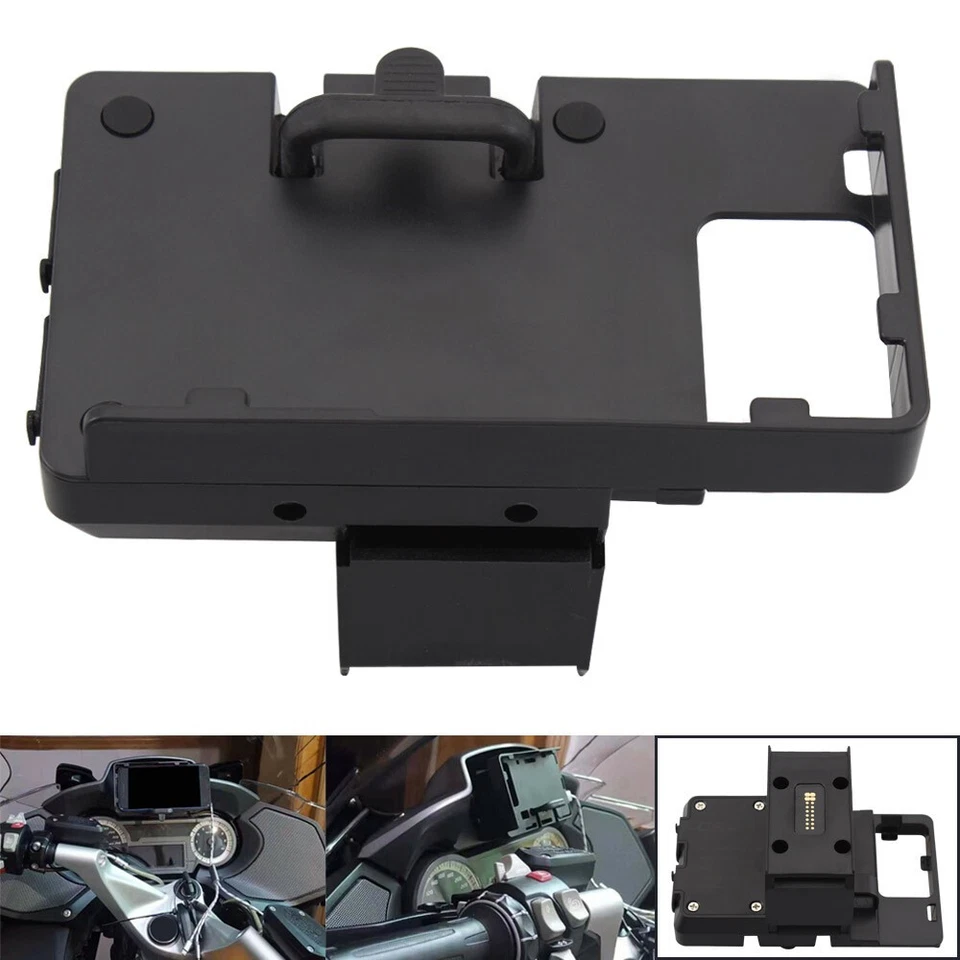 Soporte para teléfono móvil Soporte de navegación GPS Cargador USB para BMW R1200RT 2014-2019 Foto 2 de 4