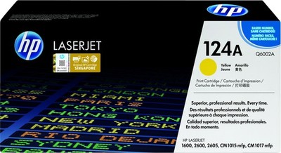 HP 124A - Q6002A - Toner gelb - für Color LaserJet 1600, 2600n, 2605, 2605dn,